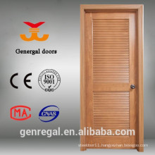 Painted solid wood louvered interior doors